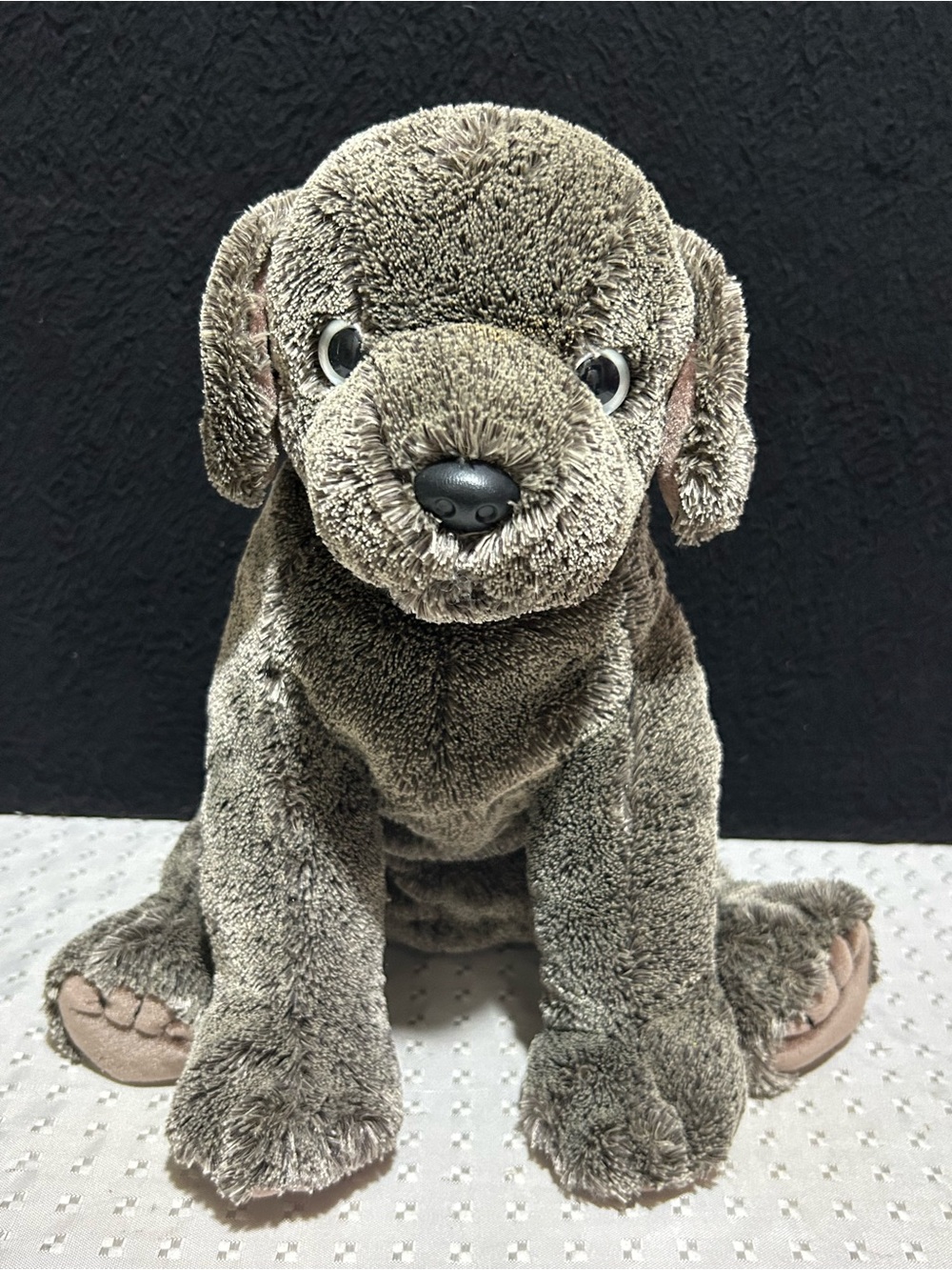 Ty Beanie Buddies Weimaraner Frisbee Puppy Dog Plush Stuffed Animal Floppy